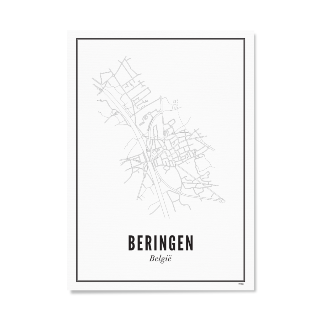 Poster van Beringen - Stad | WIJCK. 