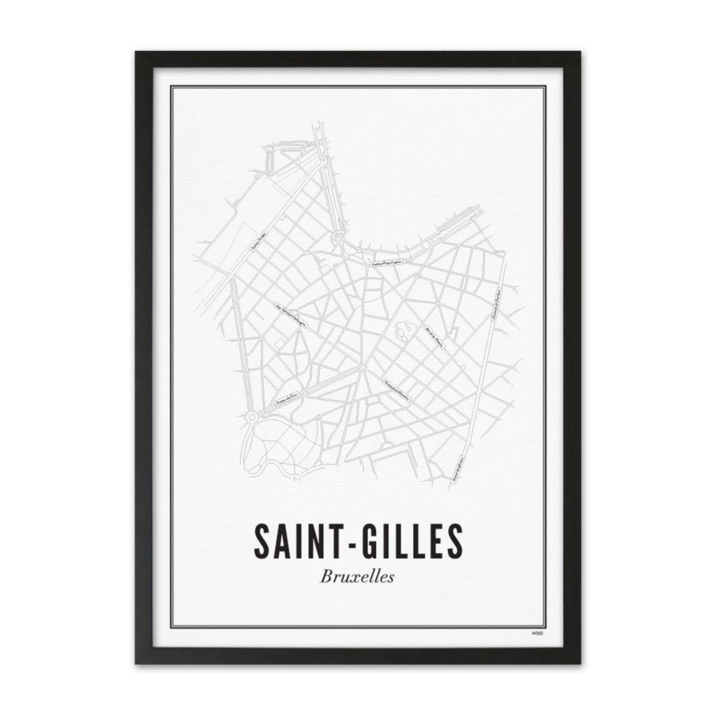Poster van Brussel - Saint-Gilles | WIJCK. 