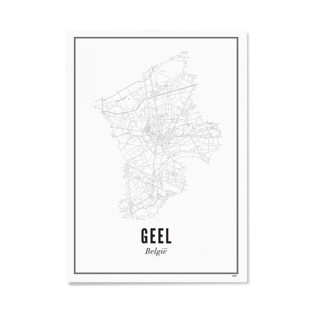 Poster van Geel - stad | WIJCK. 