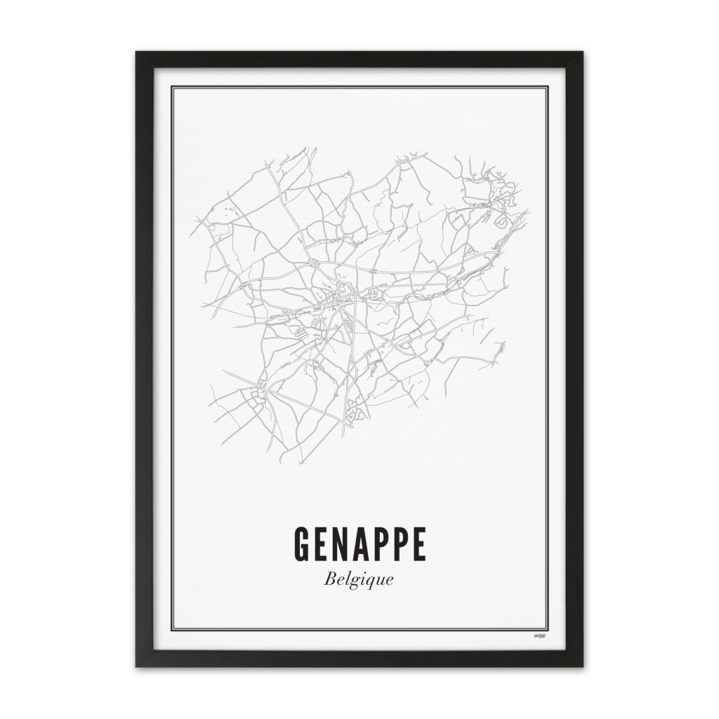 Poster van Genappe - Stad | WIJCK. 