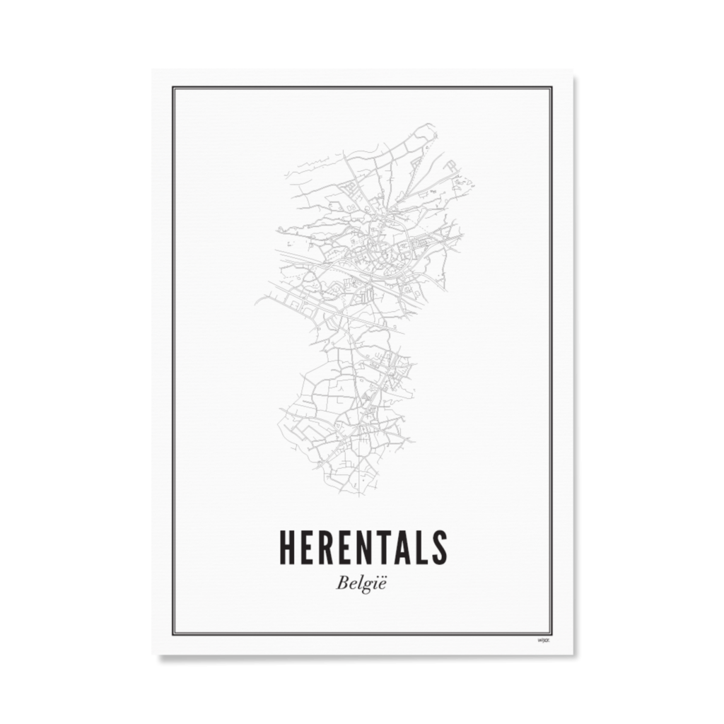 Poster van Herentals - Stad | WIJCK. 