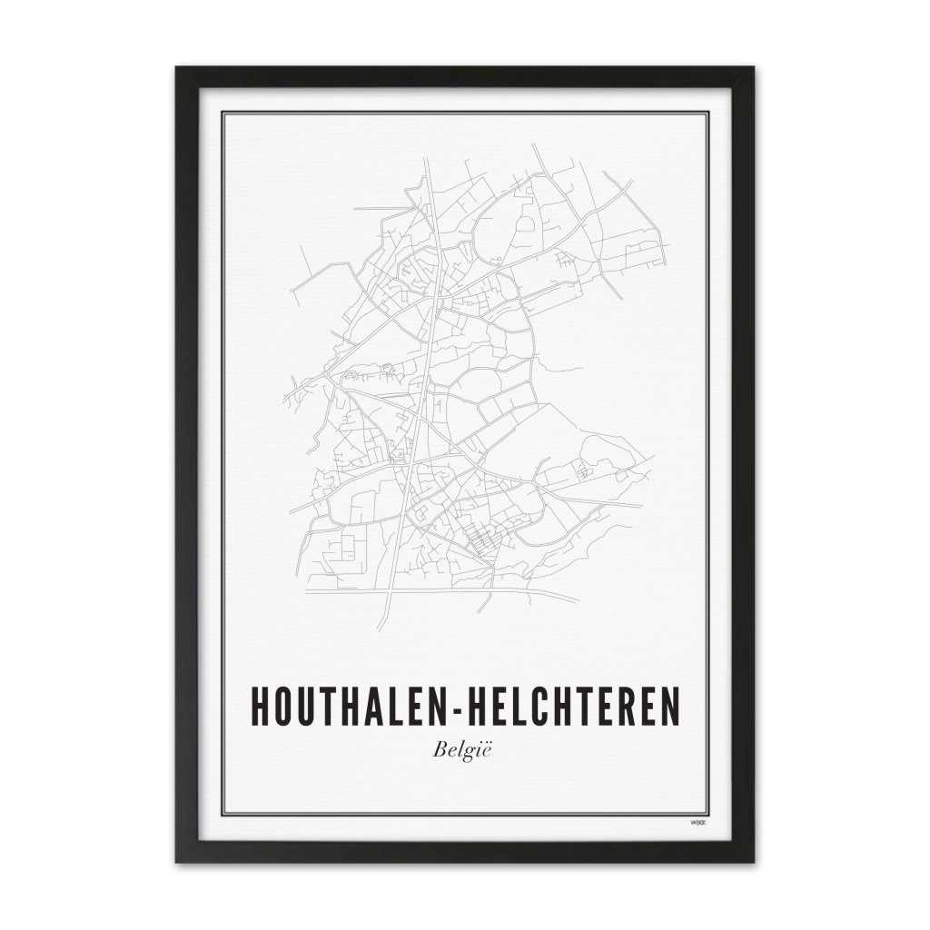 Poster van Houthalen-Helchteren - Stad | WIJCK. 