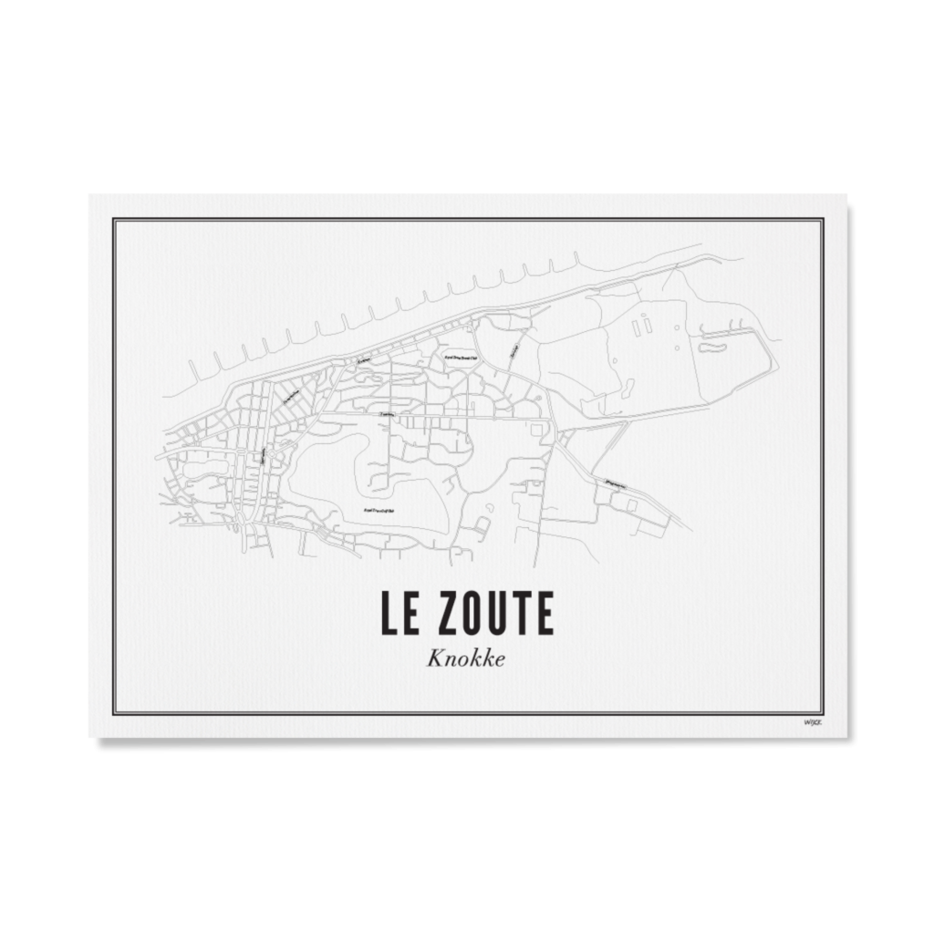 Poster von Knokke - Le Zoute | WIJCK.