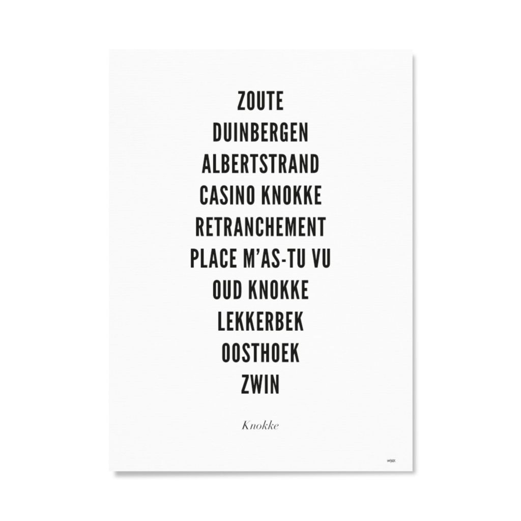 Affiches de Knokke - Typo | WIJCK.