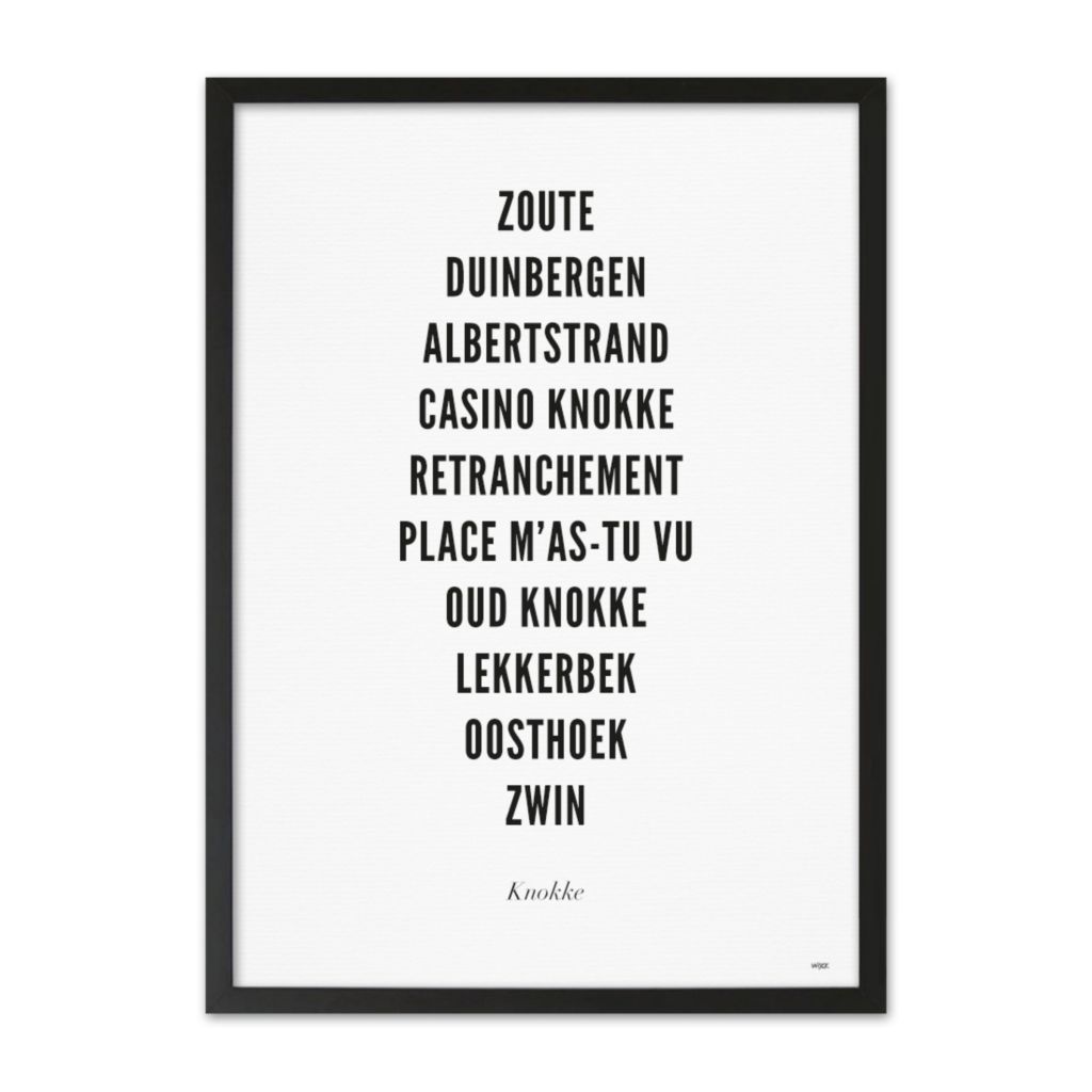 Affiches de Knokke - Typo | WIJCK.