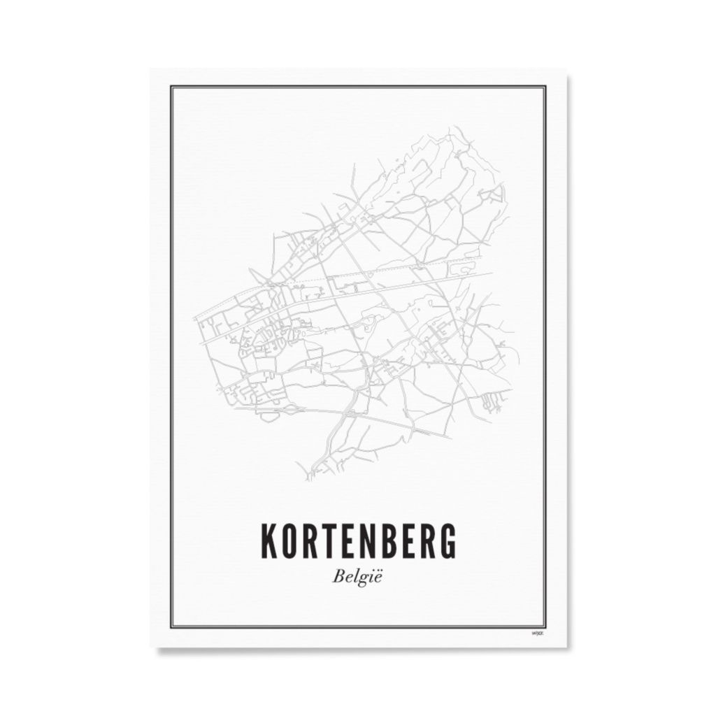 Poster van Kortenberg - Stad | WIJCK. 
