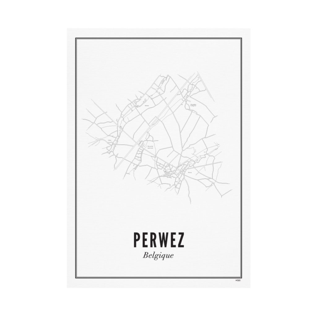 Poster von Perwez - Stadt | WIJCK.