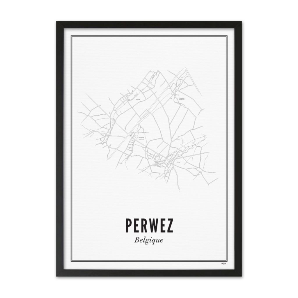 Poster von Perwez - Stadt | WIJCK.