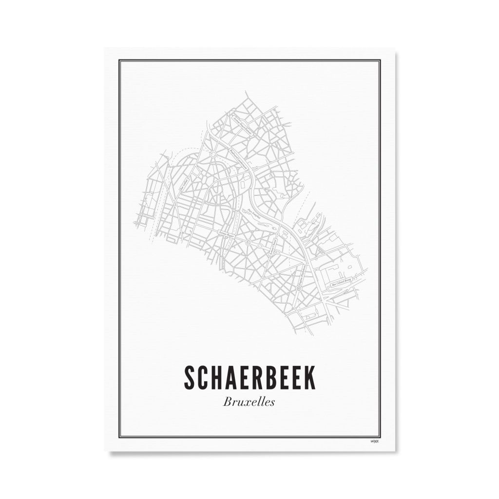 Poster van Schaerbeek - Stad | WIJCK. 