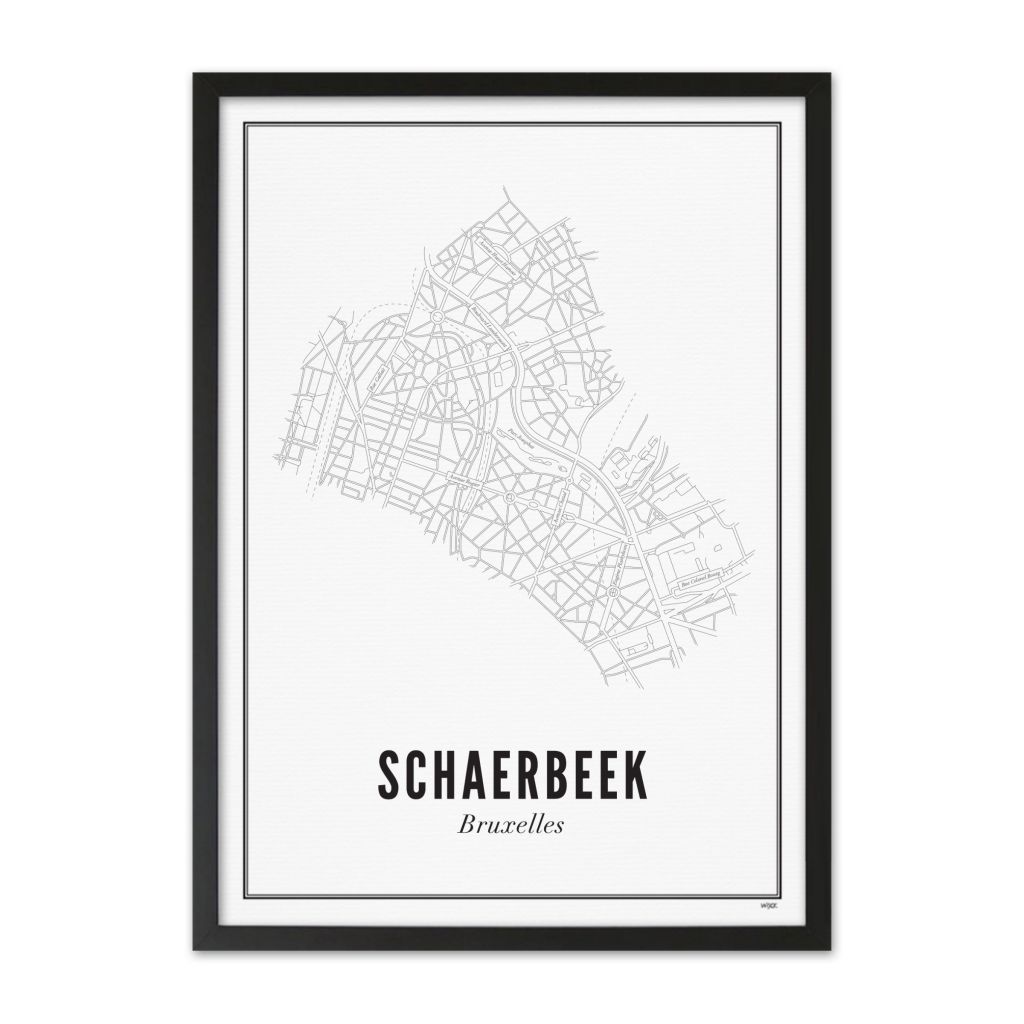 Poster van Schaerbeek - Stad | WIJCK. 