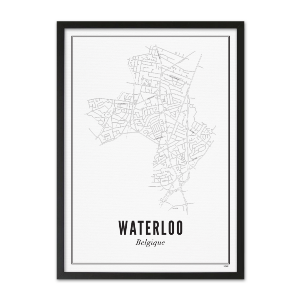 Poster van Waterloo - Stad | WIJCK. 