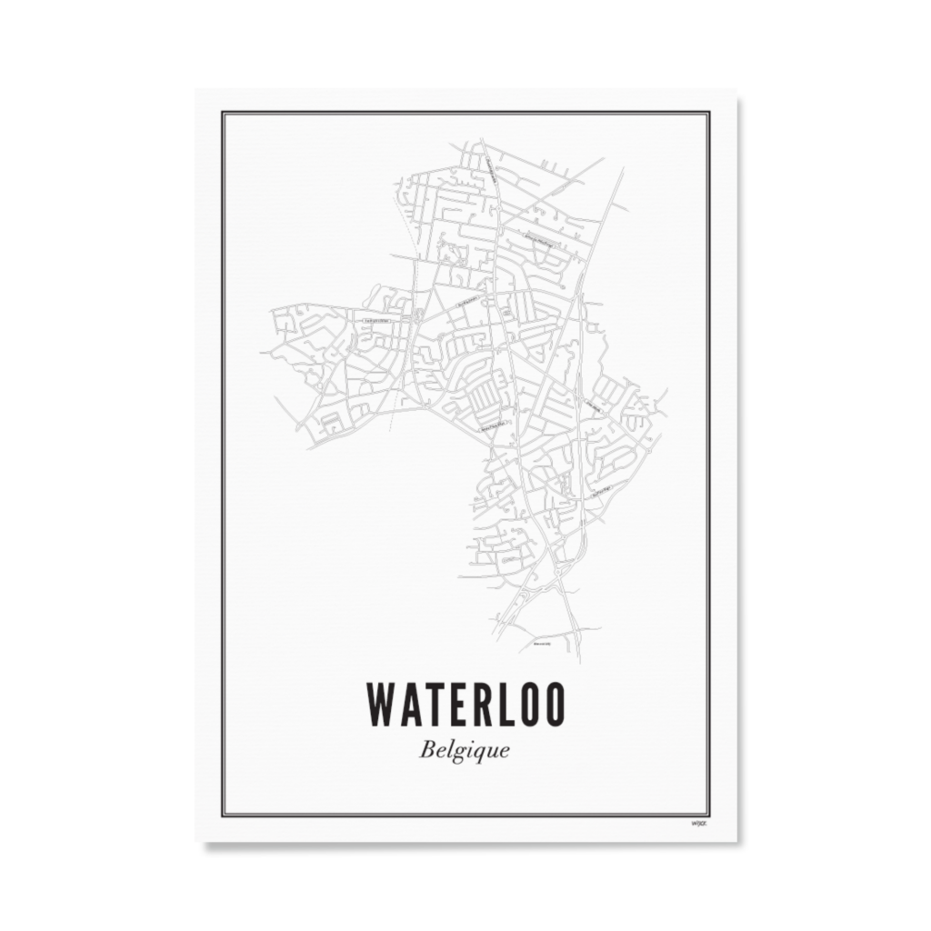 Poster van Waterloo - Stad | WIJCK. 