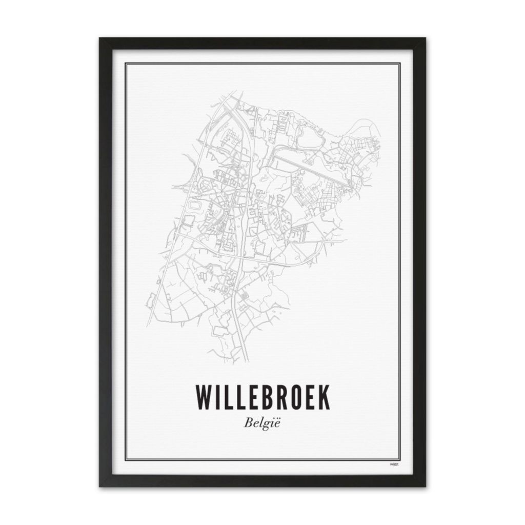 Poster van Willebroek - city | WIJCK. 
