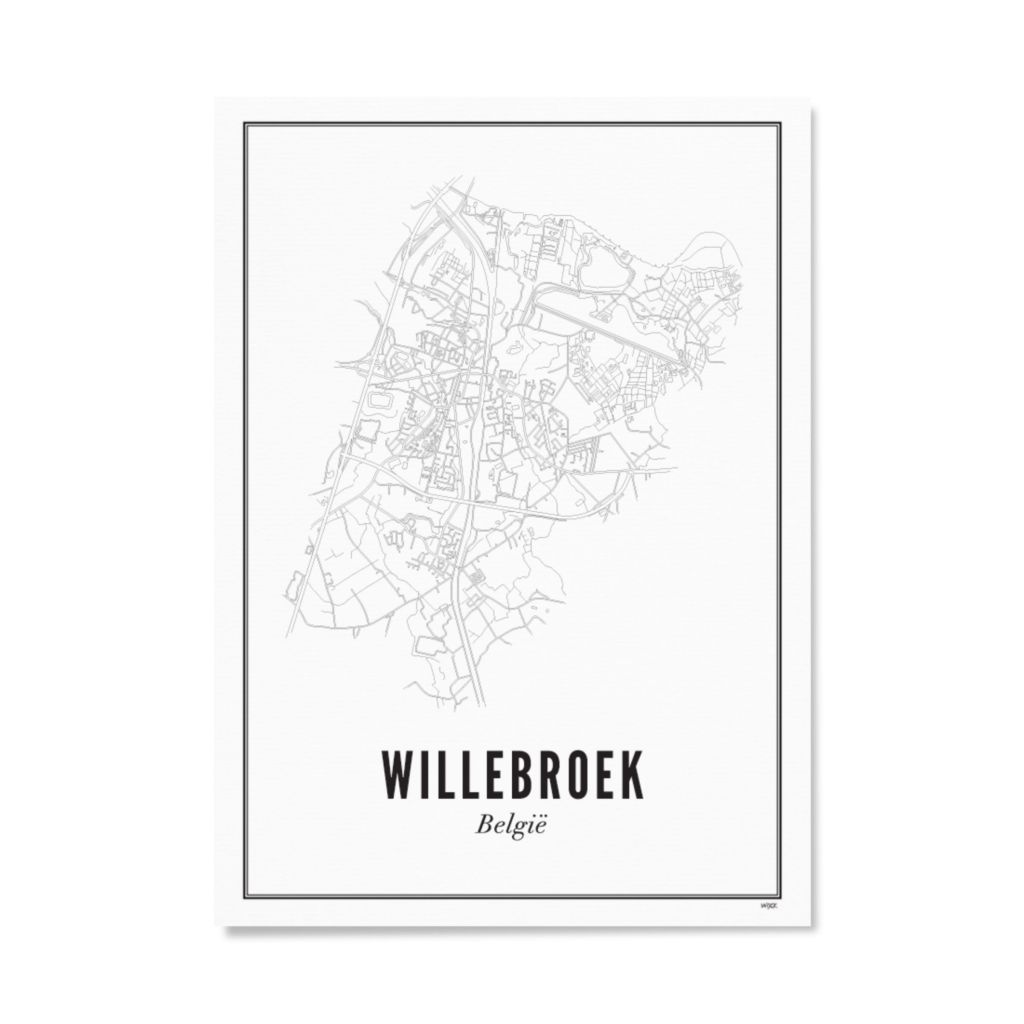 Poster van Willebroek - city | WIJCK. 
