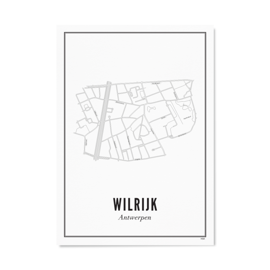 Poster of Antwerp - Wilrijk | WIJCK.