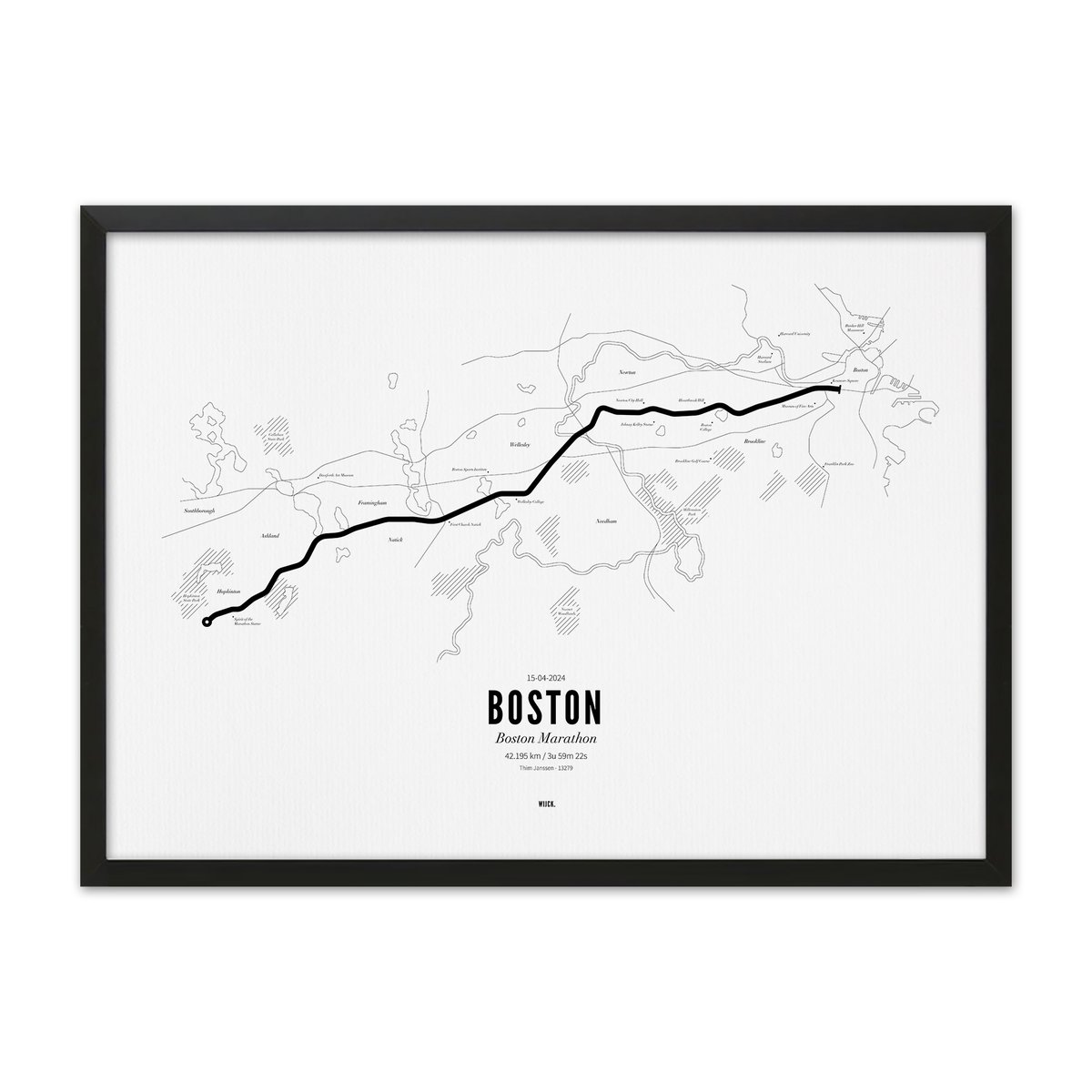 Affiches de Marathon Boston 2024 | WIJCK.