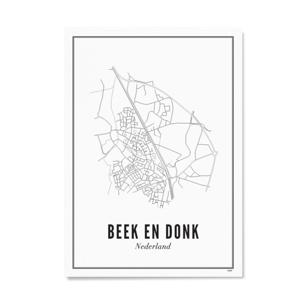 Poster van Beek en Donk - Stad | WIJCK. 