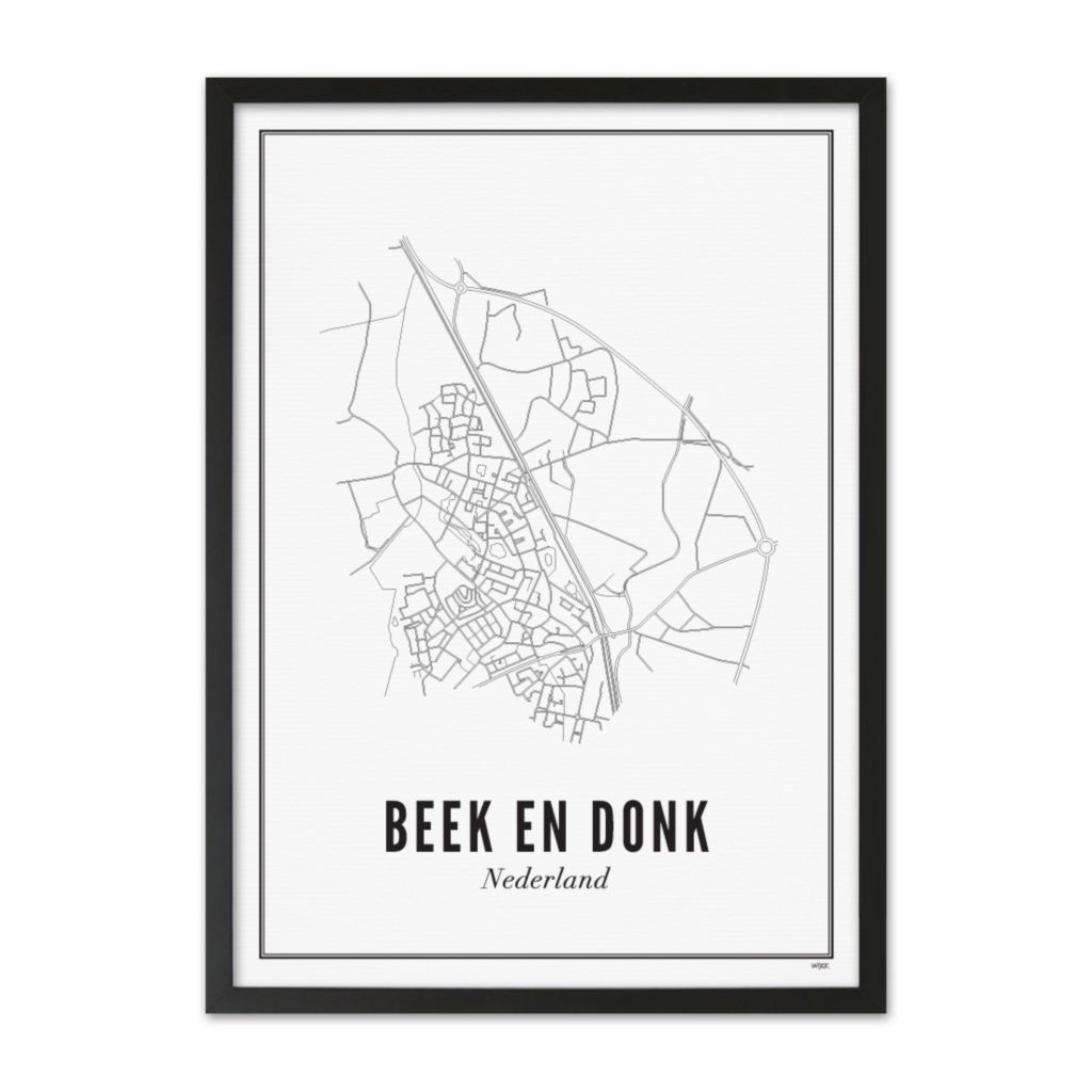 Poster van Beek en Donk - Stad | WIJCK. 
