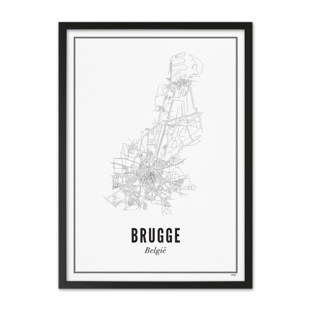 Poster von Brügge - Stadt | WIJCK.