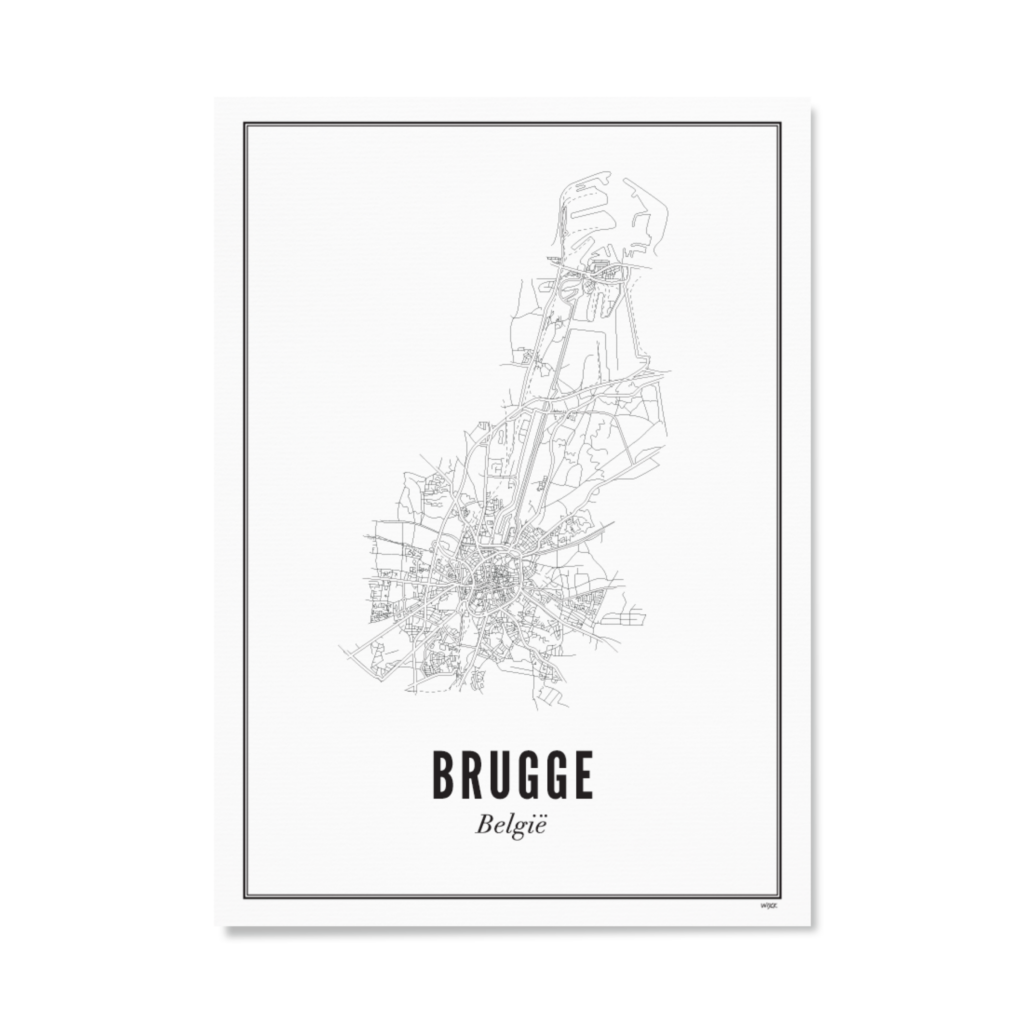 Poster von Brügge - Stadt | WIJCK.