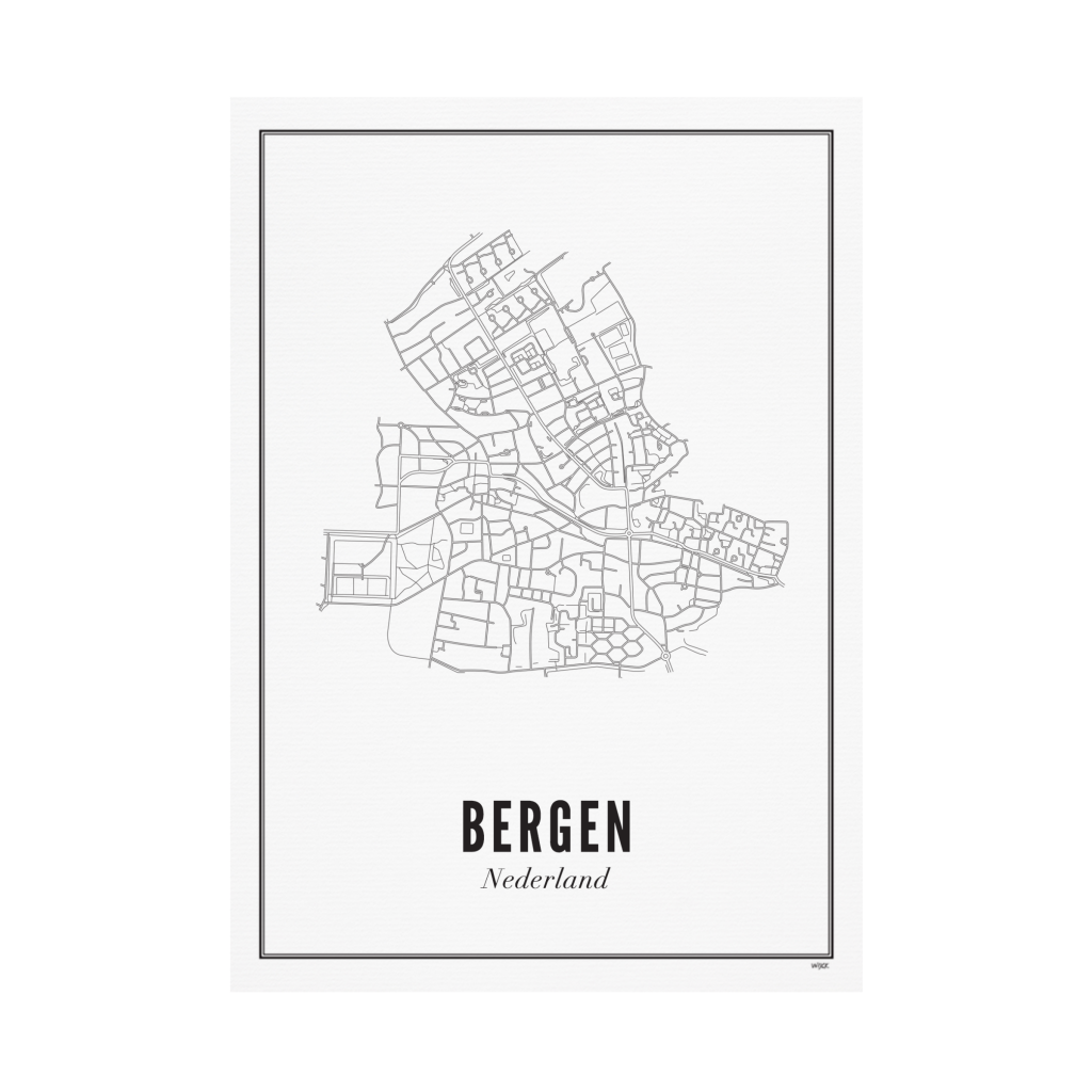Poster of Bergen - City | WIJCK.