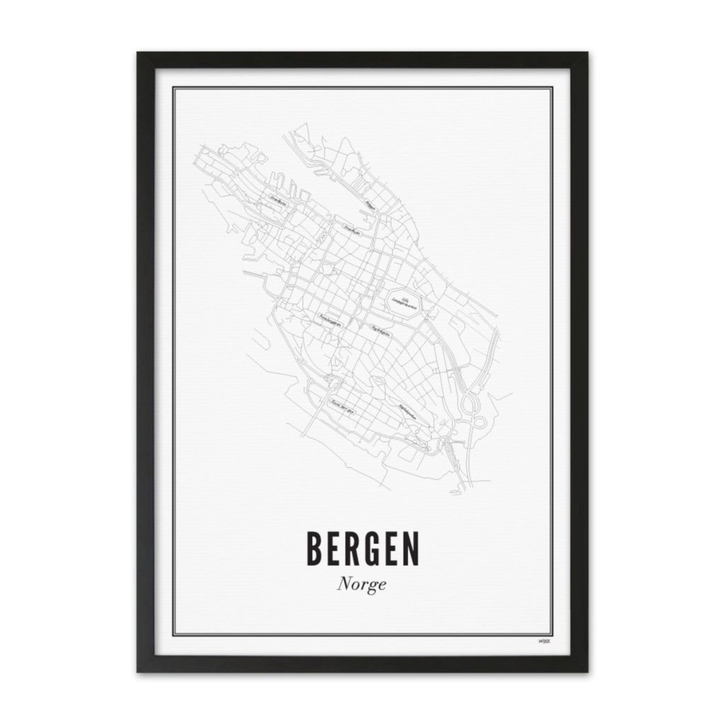 Poster of Bergen - City | WIJCK.