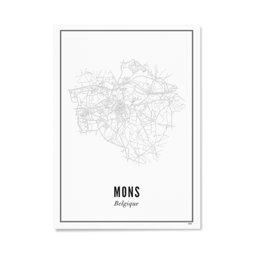 Poster von Mons - Stadt | WIJCK.