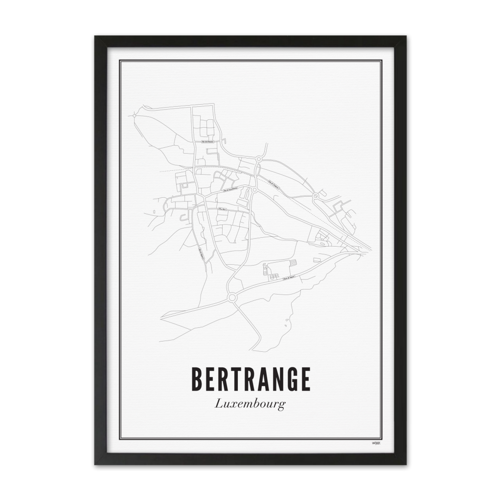 Poster van Bertrange - Stad | WIJCK. 