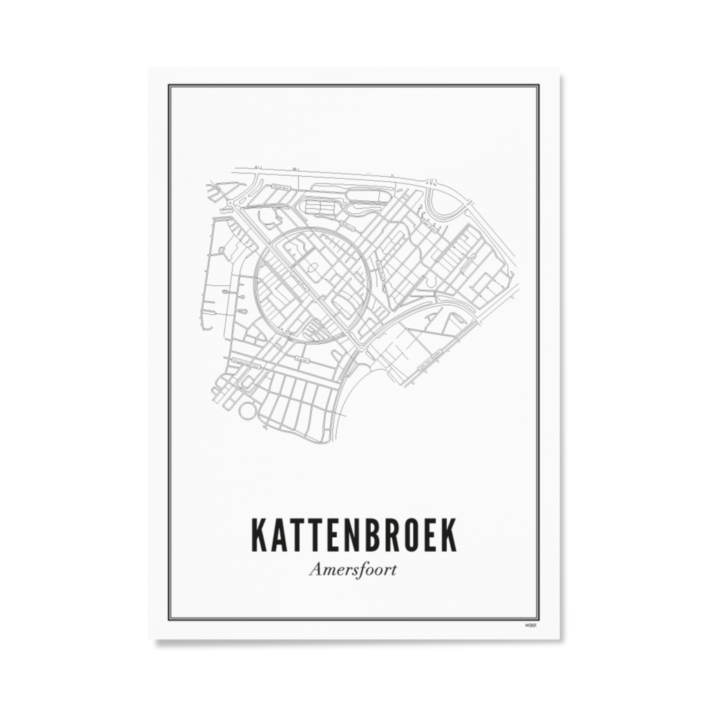 Poster von Amersfoort - Kattenbroek | WIJCK.