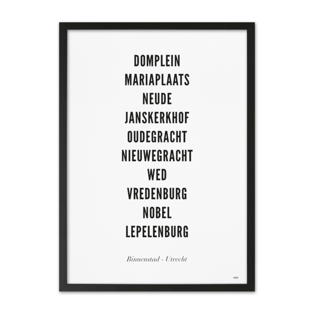 Poster von Utrecht - Zentrum | WIJCK.