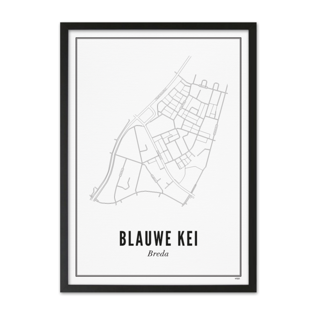 Poster von Breda - blauwe Kei | WIJCK.