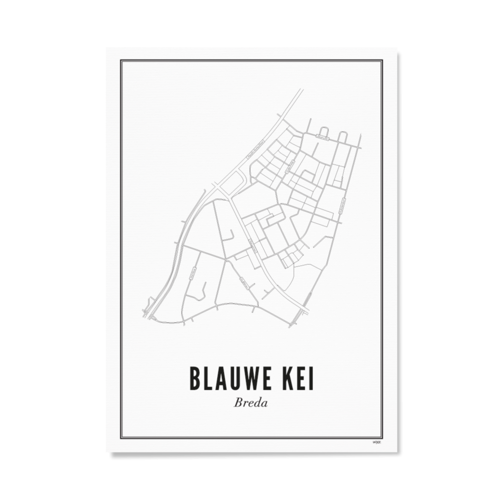 Poster von Breda - blauwe Kei | WIJCK.