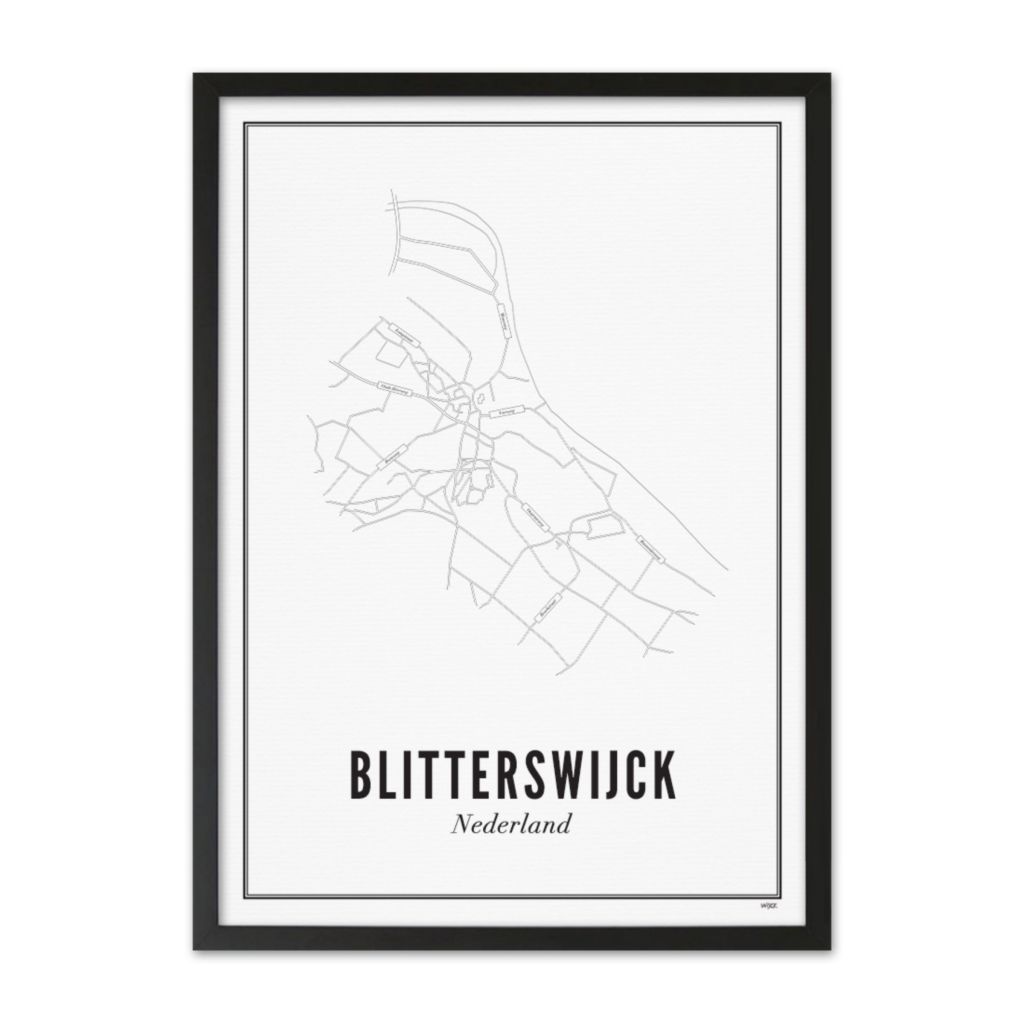 Poster van Blitterswijck - Stad | WIJCK. 
