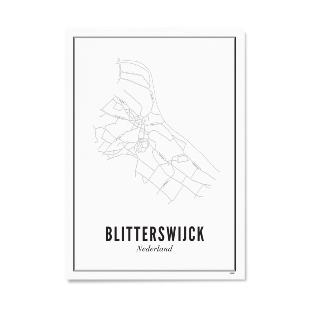 Poster van Blitterswijck - Stad | WIJCK. 