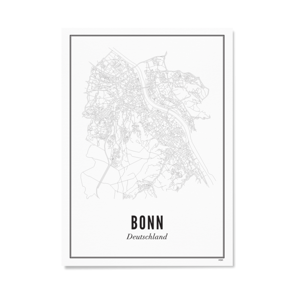 Poster von Bonn - Stadt | WIJCK.