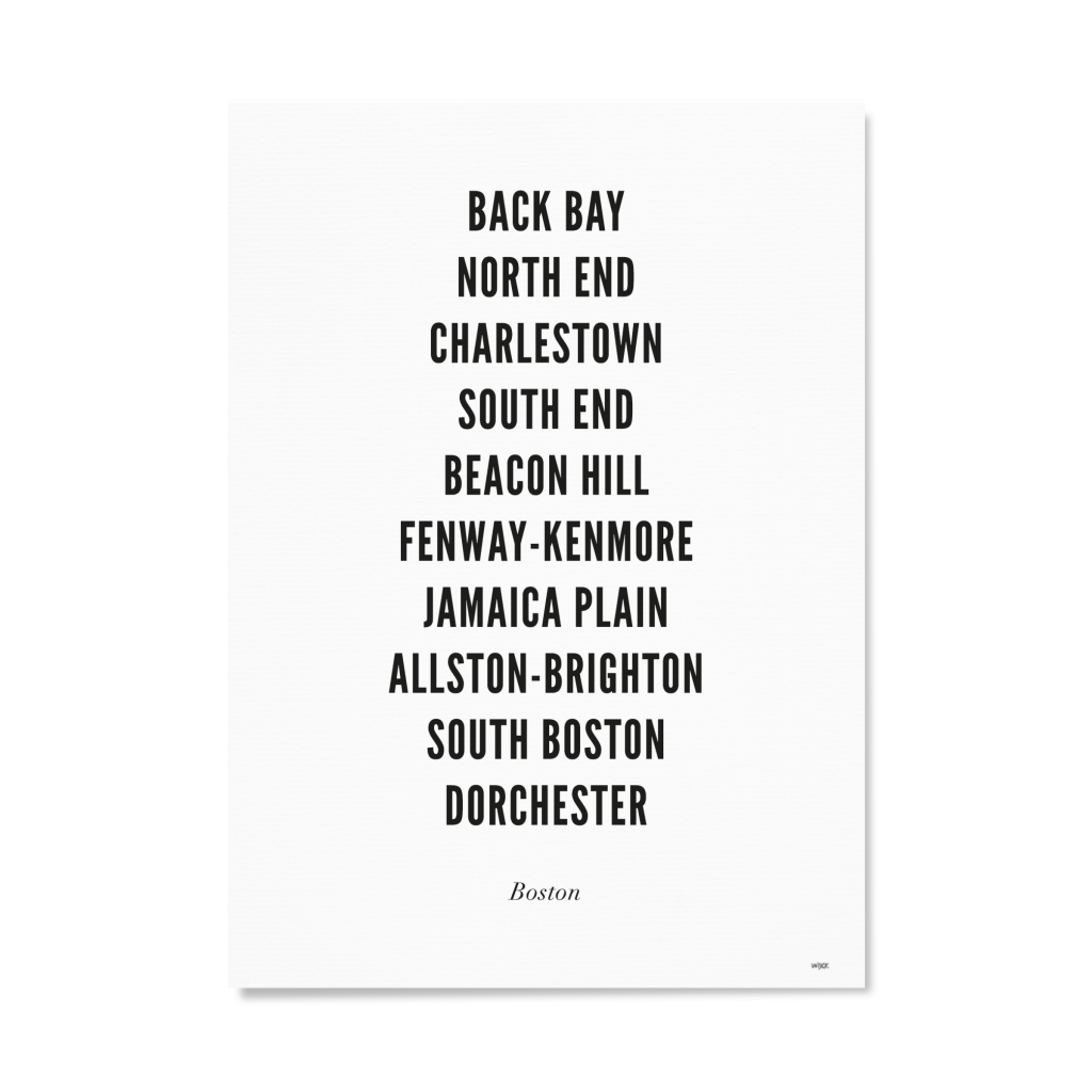 Poster van Boston - Stad | WIJCK. 