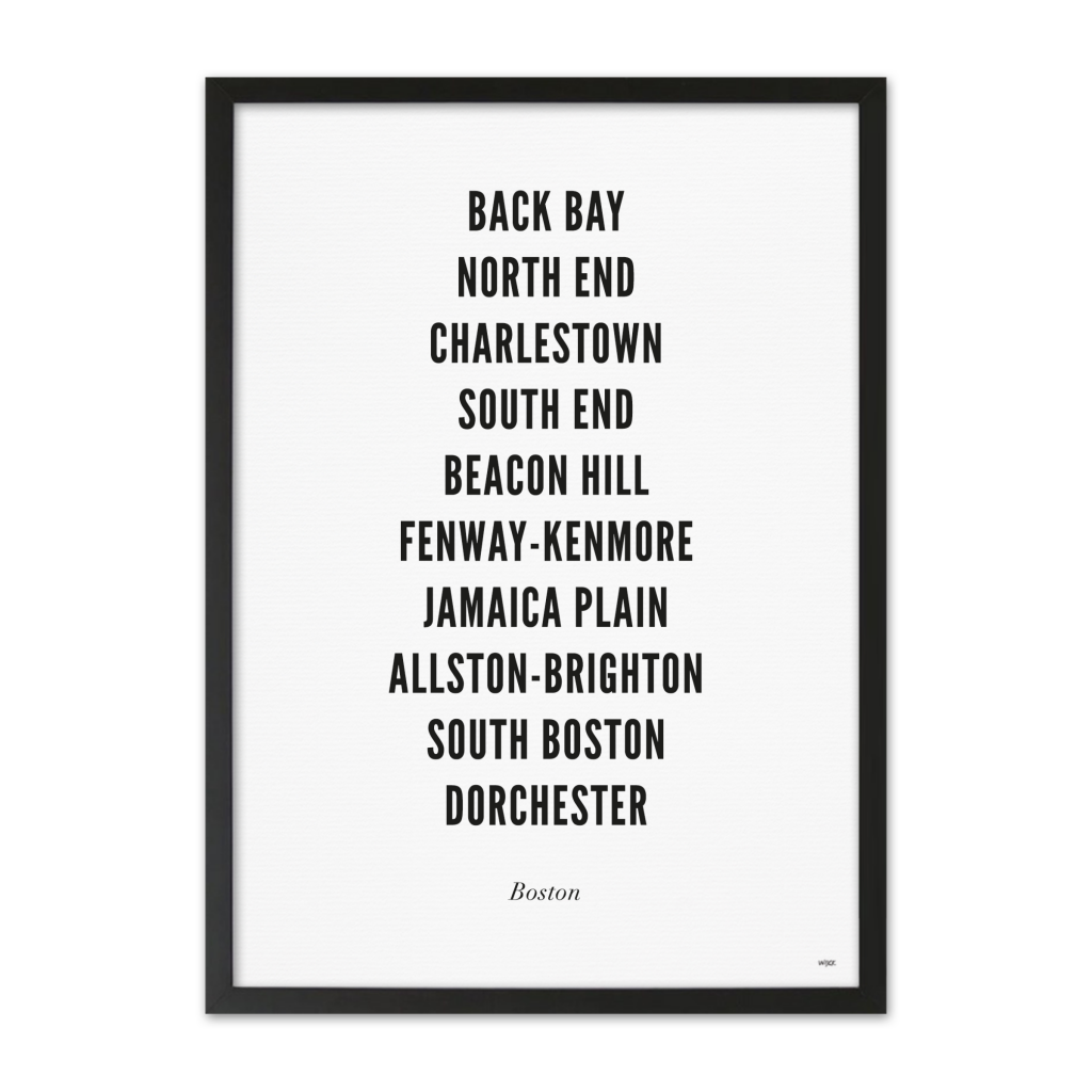Poster van Boston - Stad | WIJCK. 
