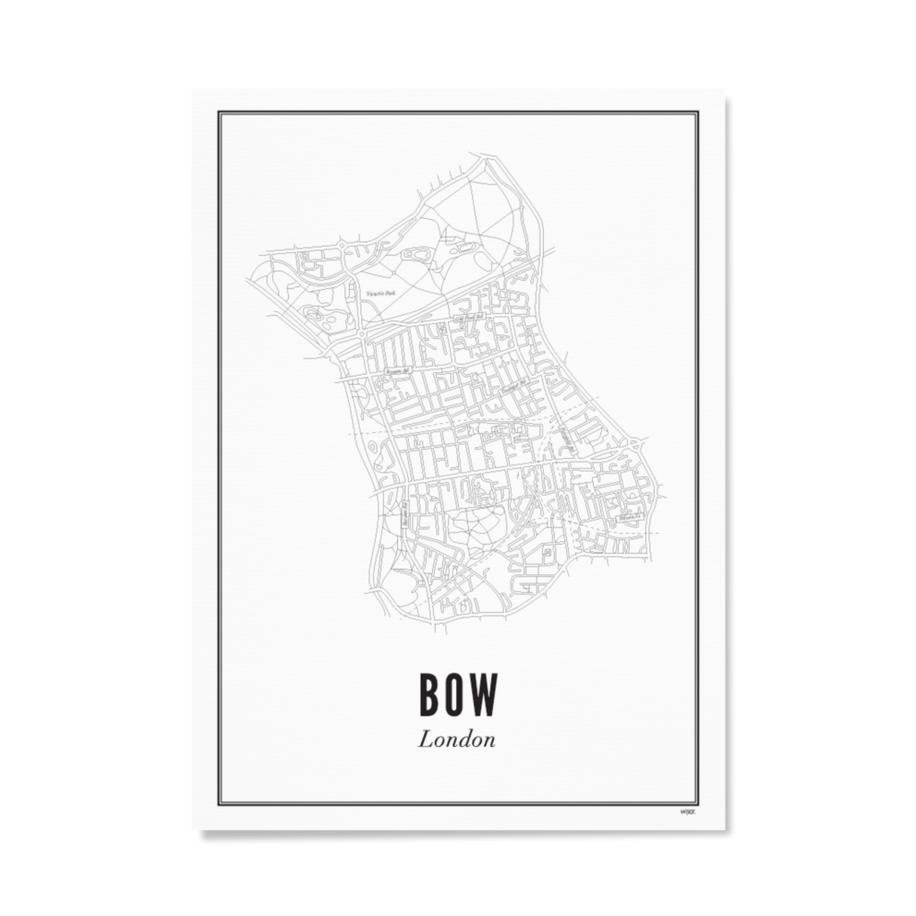 Poster van Londen - Bow | WIJCK. 