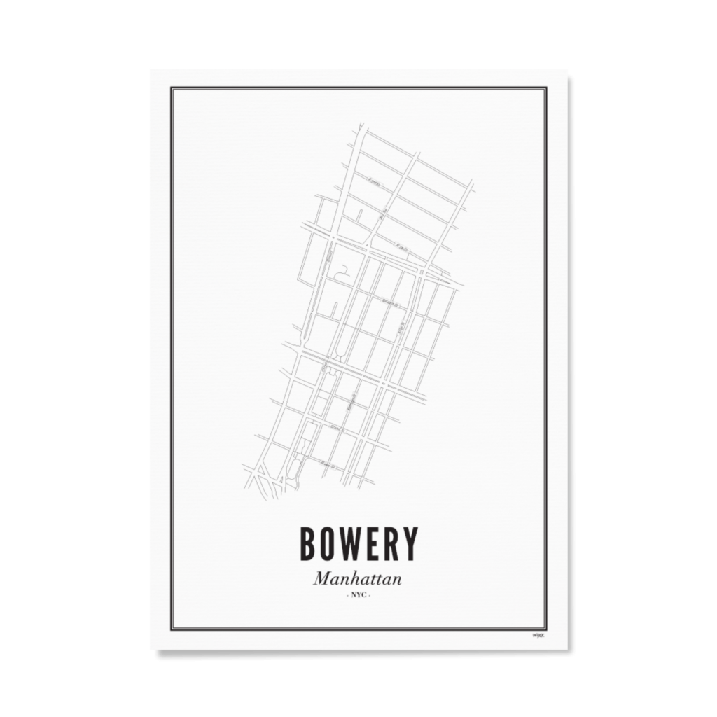 Poster von New York - Bowery | WIJCK.