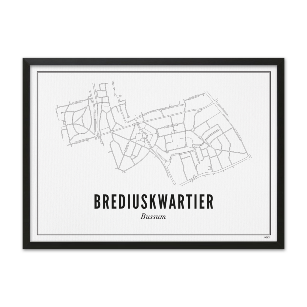 Poster van Bussum - Bredius Kwartier | WIJCK. 
