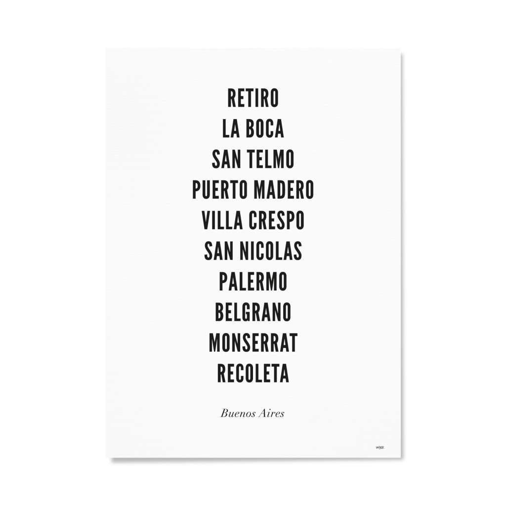 Poster of Buenos Airs - City | WIJCK.