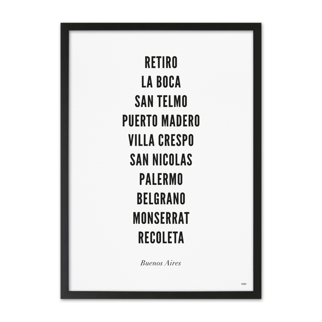 Poster of Buenos Airs - City | WIJCK.