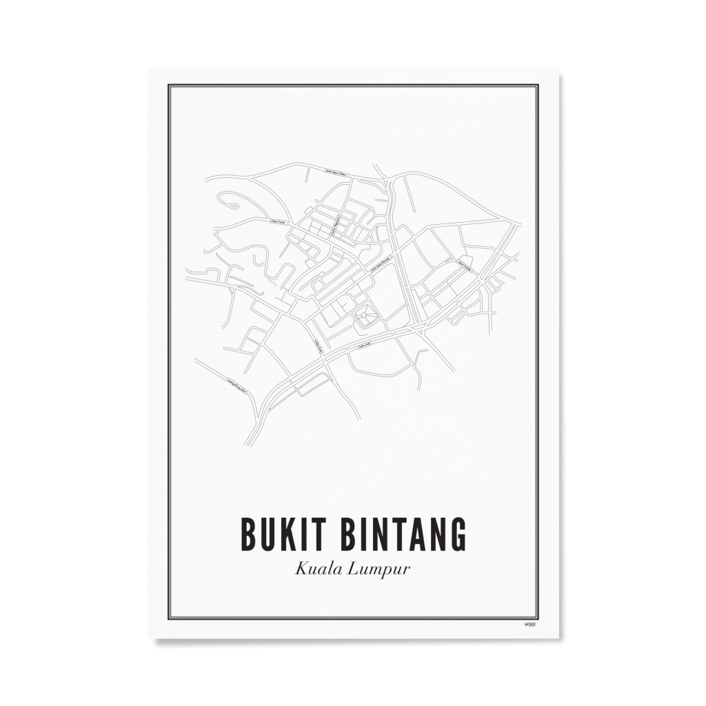 Poster von Kuala Lumpur - Bukit Bintang | WIJCK.