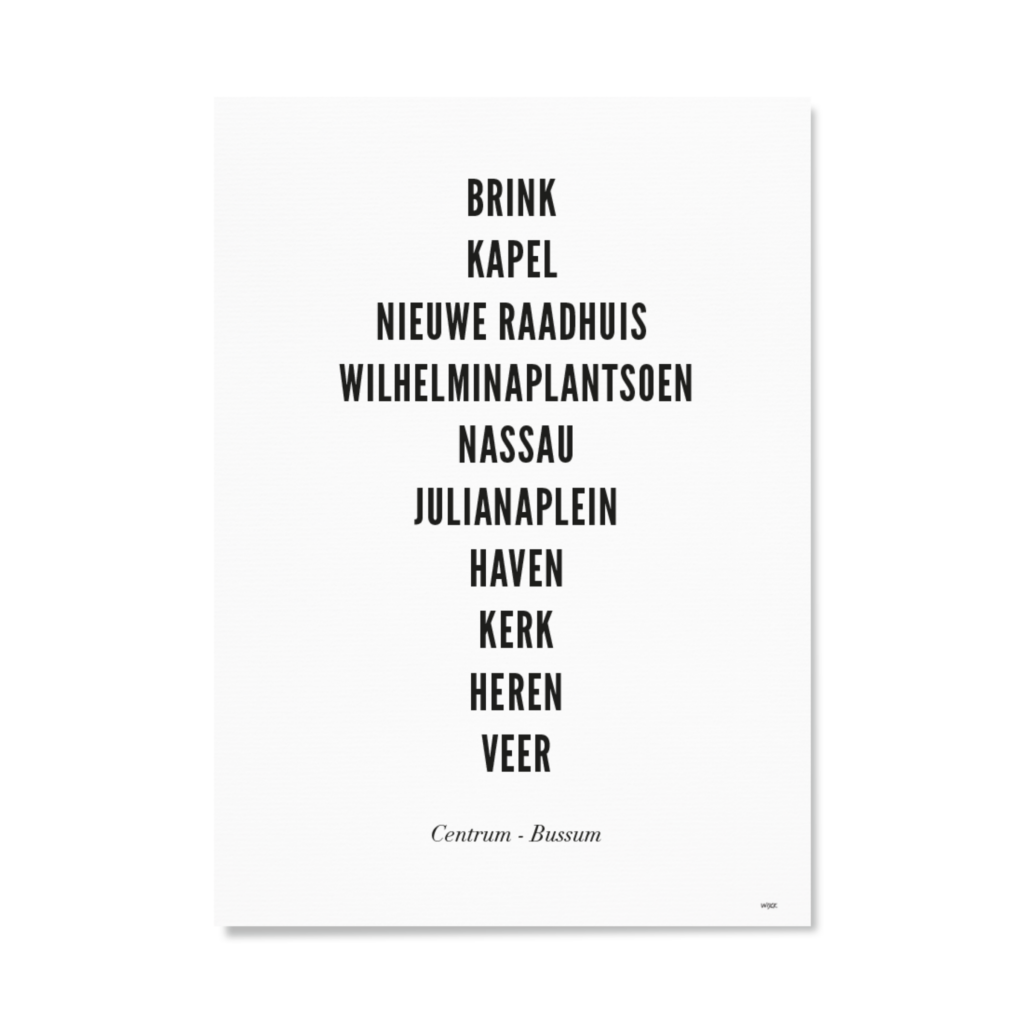 Affiches de Bussum - Centre | WIJCK.