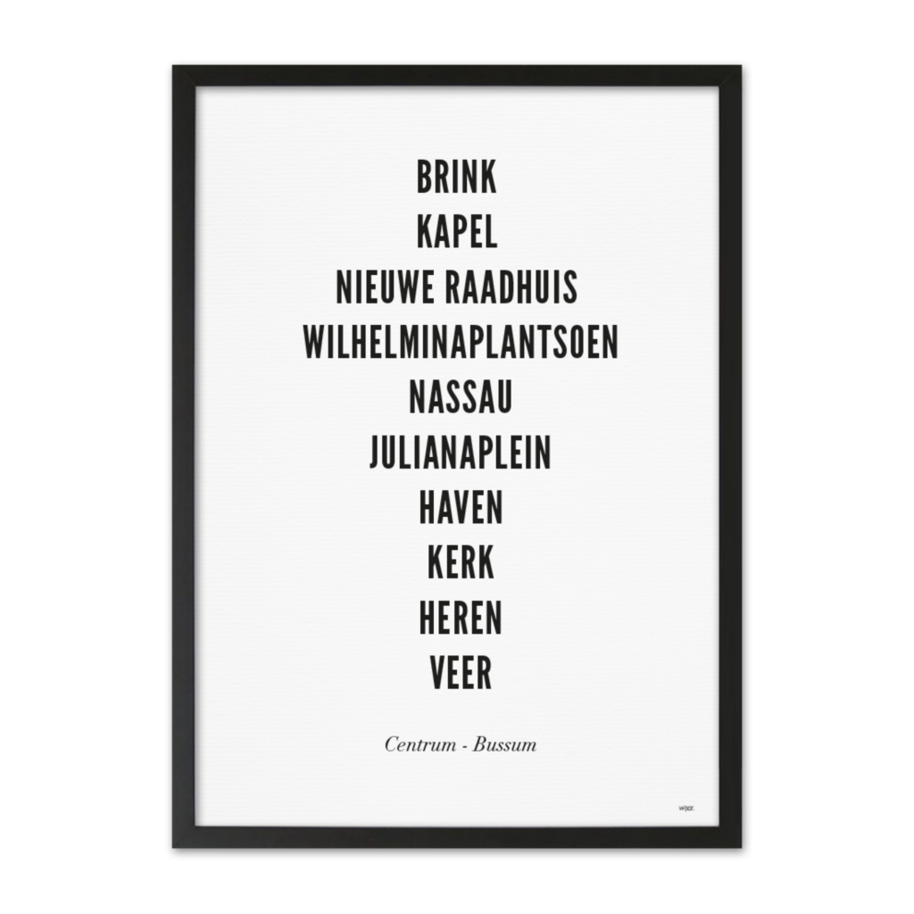 Poster of Bussum - City | WIJCK.