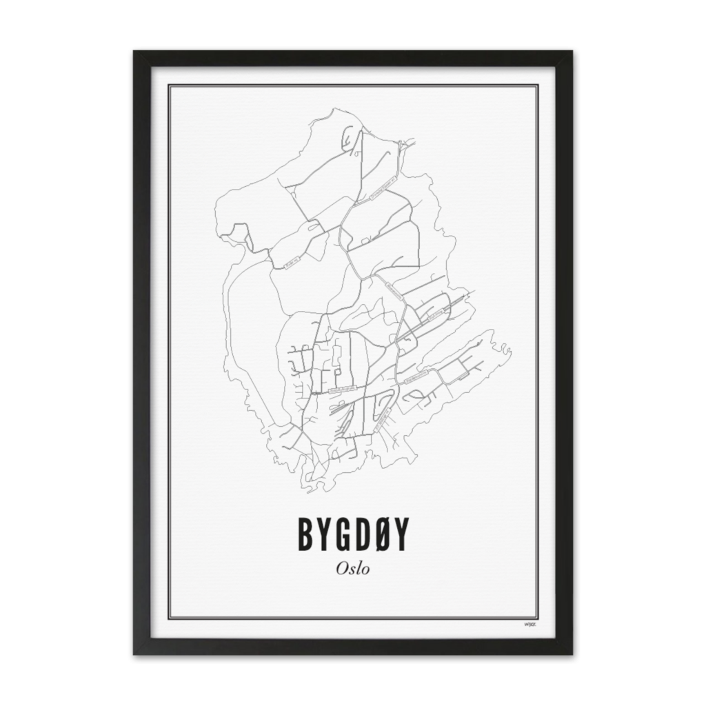 Poster of Oslo - Bygdoy | WIJCK.