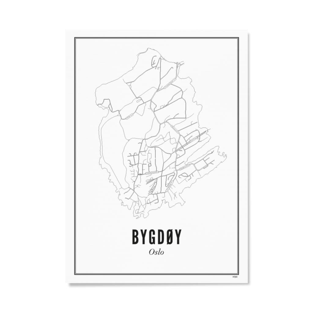 Poster of Oslo - Bygdoy | WIJCK.