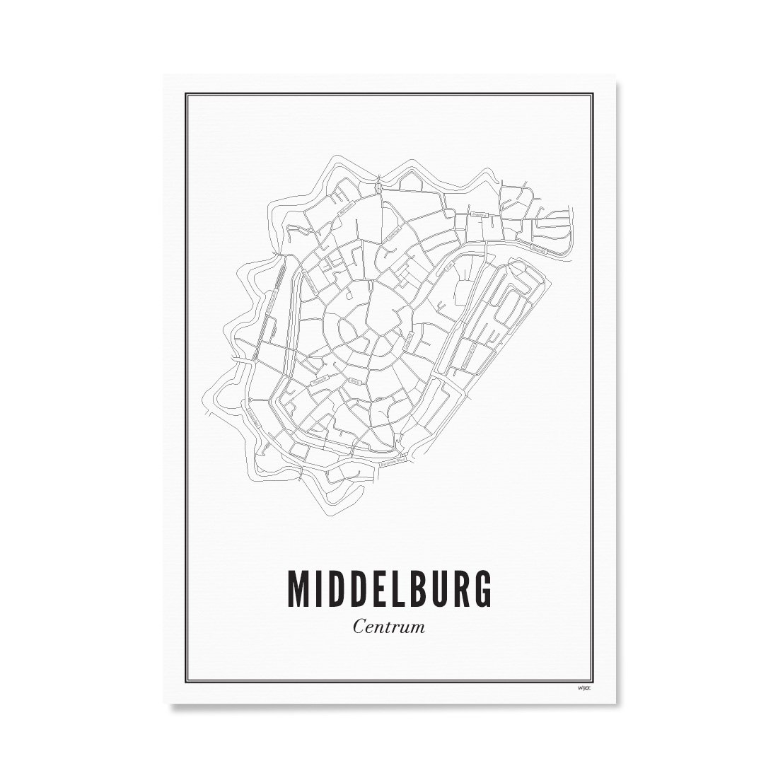 Poster von Middelburg - Centre | WIJCK.