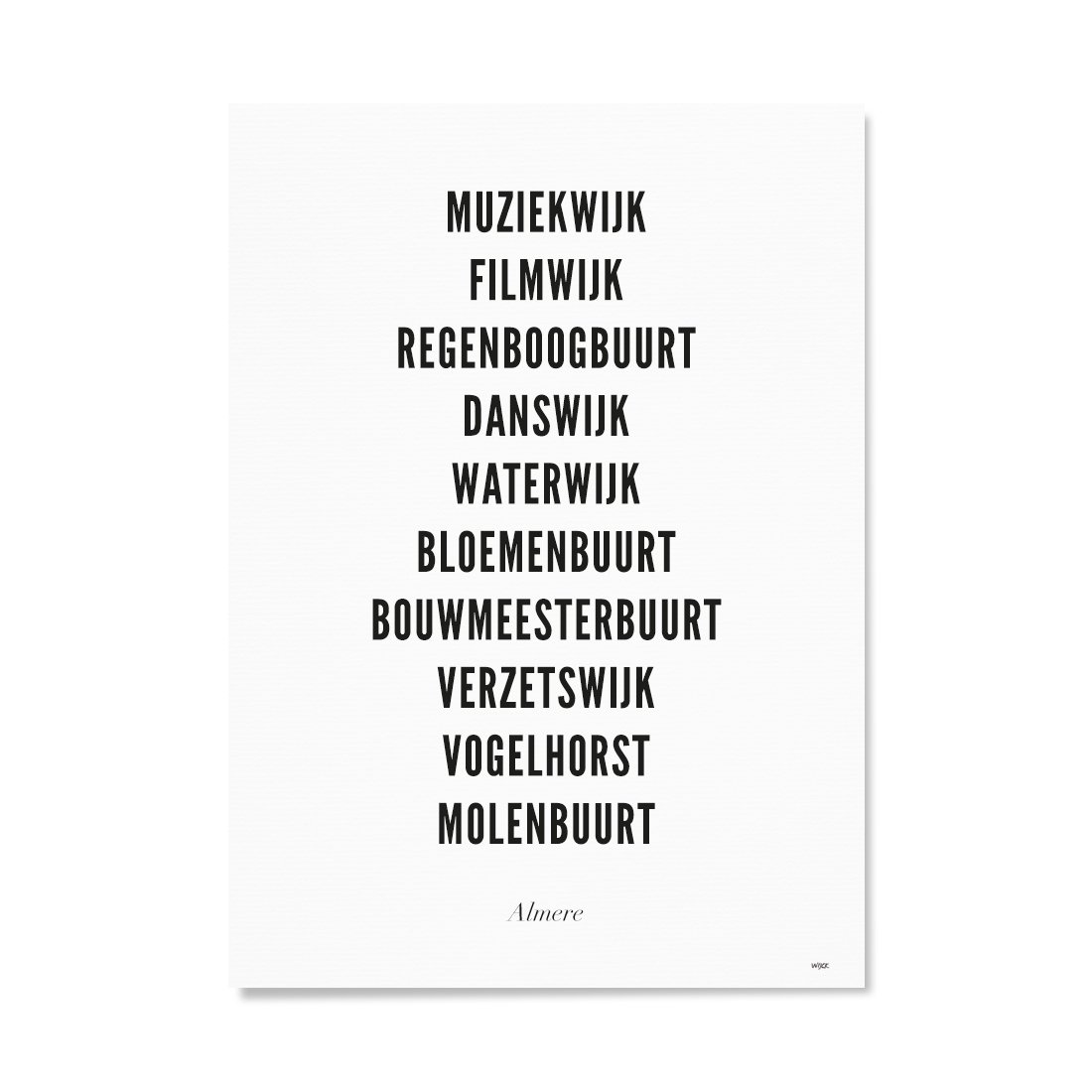 Poster of Almere - City | WIJCK.