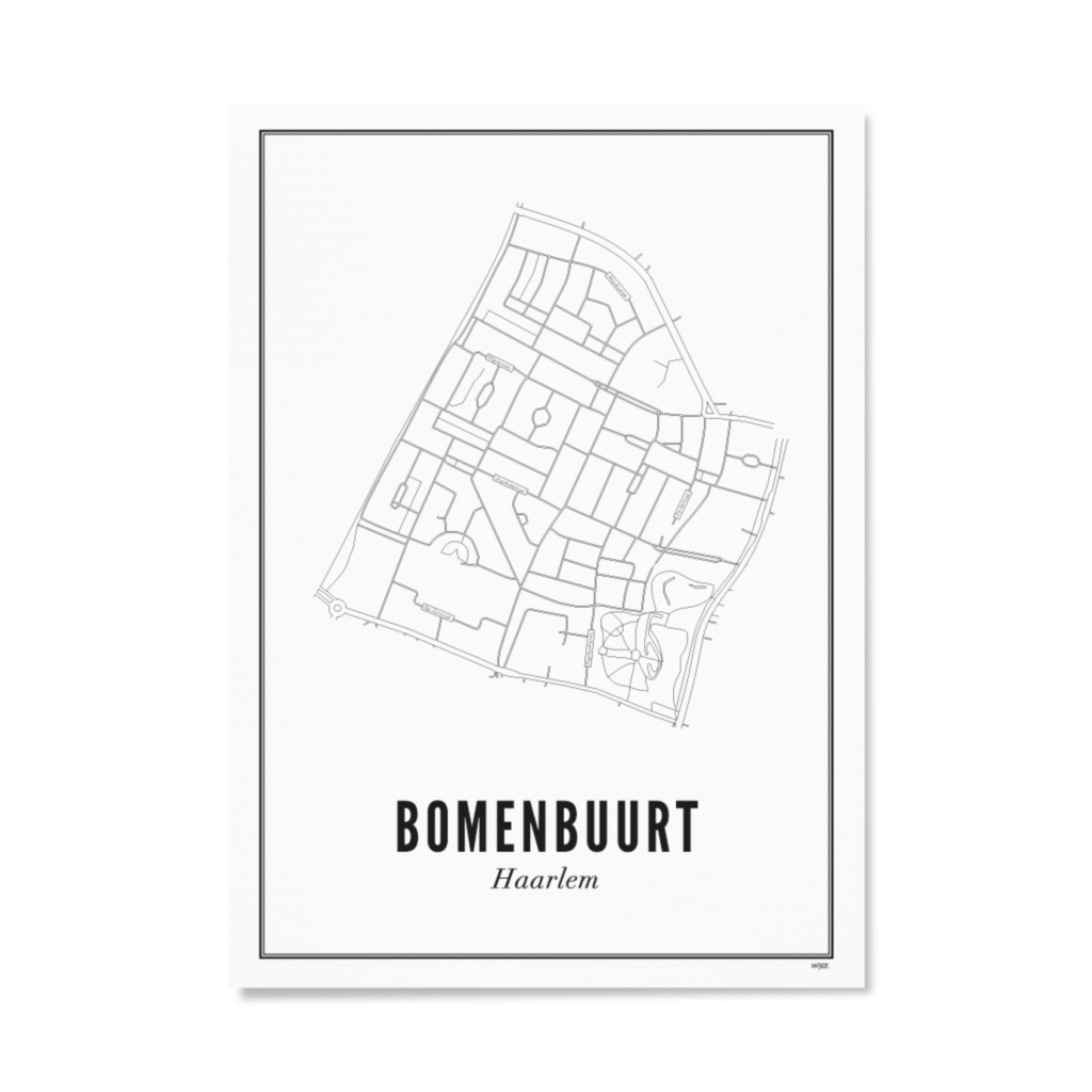 Affiches de Haarlem - Bomenbuurt | WIJCK.